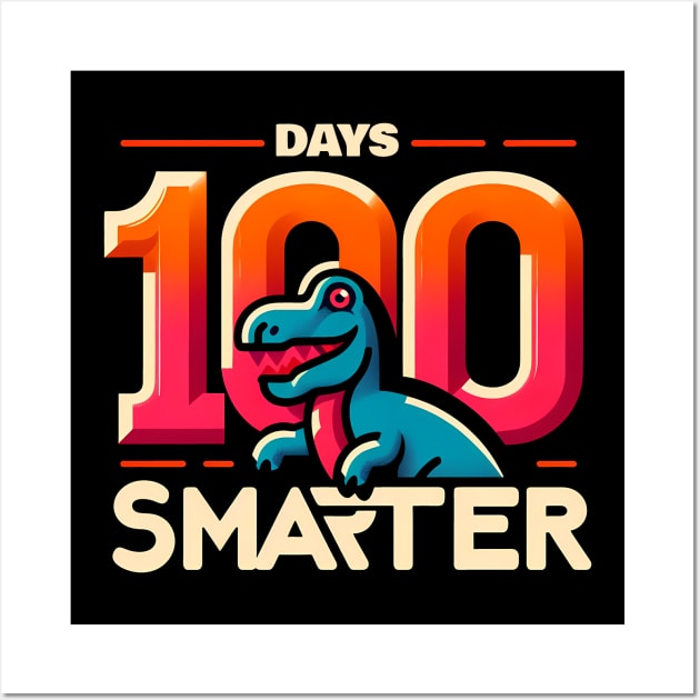 100 Days Smarter Dino Wall Art by ANSAN